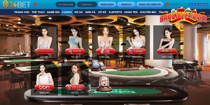 Nhiều sảnh casino cho hội viên tự do trải nghiệm
